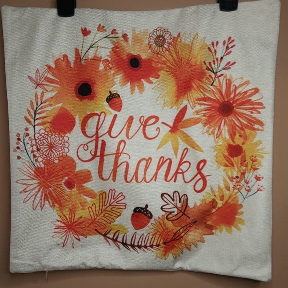 NEW Set of 4 Fall/Thanksgiving Pillowcovers - nice bright fall colors! - Picture 5 of 11